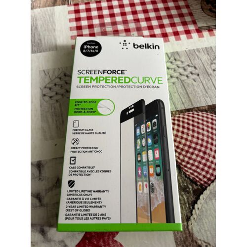 Écran De Protection Belkin Screenforce Temperedcurve Pour Iphone 8/7/6s/6