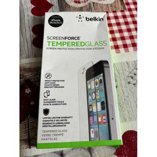 Écran De Protection Belkin Screenforce Temperedcurve Pour Iphone Se/5s/5c/5