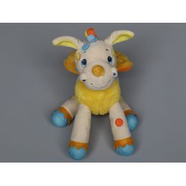 Doudou Dragon Jaune Bleu Orange Nicotoy