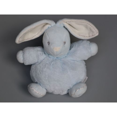 Doudou Lapin Boule Bleu Blanc Kaloo