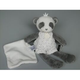 Doudou Et Compagnie Panda Gris Blanc Mouchoir Attrape Rêves