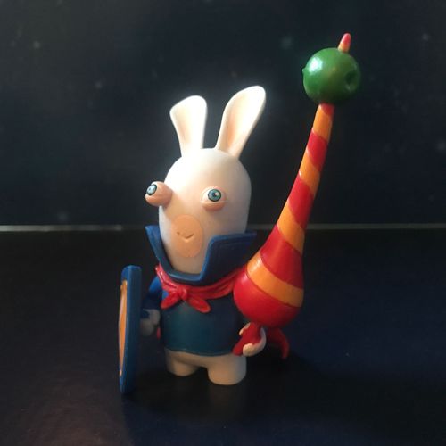 Figurine Lapin Crétin Chevalier - Série Les Lapins Crétins Retour Vers Le Passé (Ubisoft 2010)