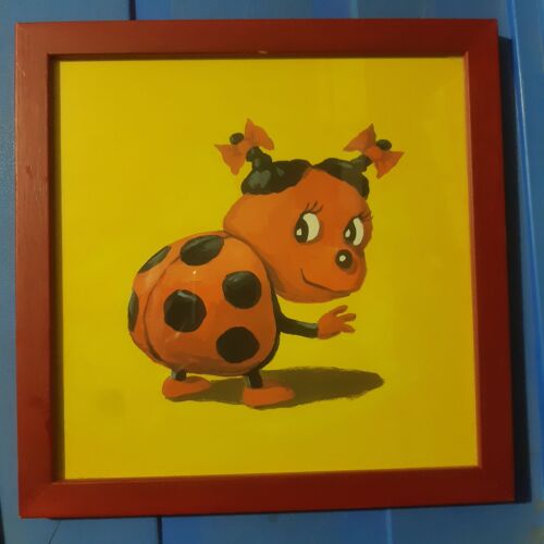 Cadre 27 X 27 Cm : Coccinelle (Image Amovible)