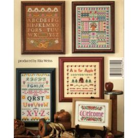 American-School-Of-Needlework-Cross-Stitch-Samplers-On-Perforated-Paper