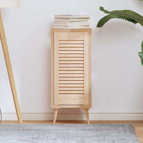 Vidaxl Porte D'armoire À Persiennes 61,5x29,5 Cm Bois De Pin Massif