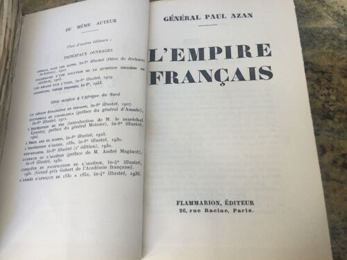 L’Empire Français General Paul Azan