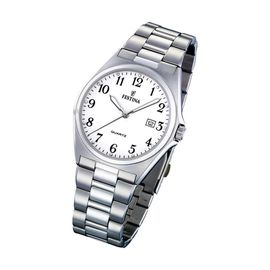 Festina Montre Homme F16374/1 Montre-Bracelet En Acier Inoxydable Classique Argent Uf16374/1