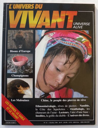 L'univers Du Vivant - N° 14 - Octobre 1986.