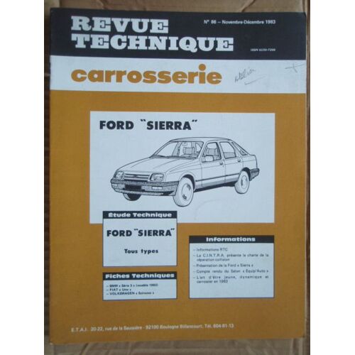 Revue Technique Carrosserie Ford Sierra