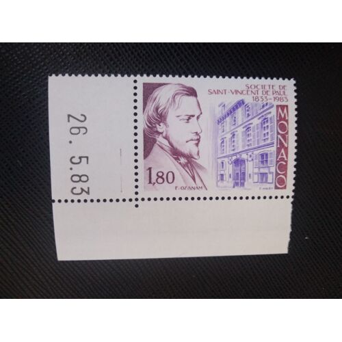 Timbre Monaco Yt 1402 150 Ans De L'association Saint-Vincent-De-Paul, Paris 1983 (100309 )