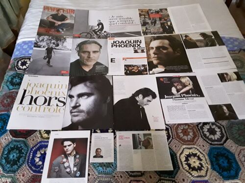 Joaquin Phoenix : Lot De Coupures De Presse D'origine France Et Belgique