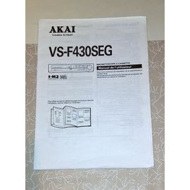 Notice en Français magnétoscope AKAI VS-F430SEG