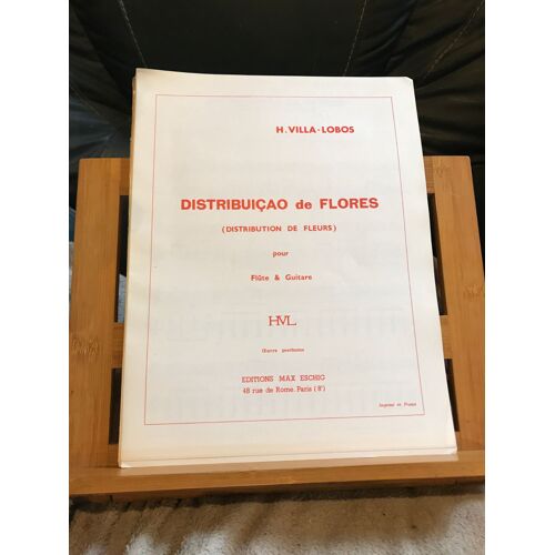 Villa-Lobos Distribuicao De Flores Partition Flute Et Guitare Eschig