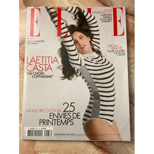 Elle. No 4133. 6 Mars 2025. Laetitia Casta