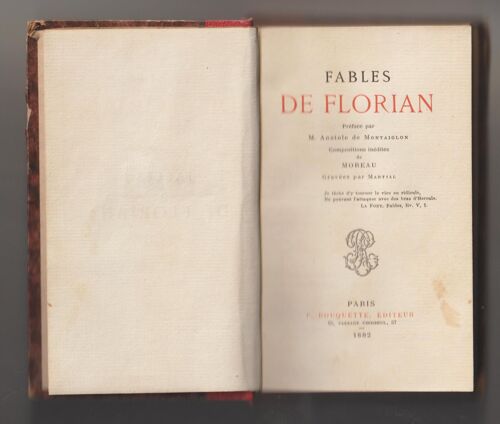 Fables De Florian 1882