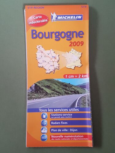 Carte Routière Bourgogne