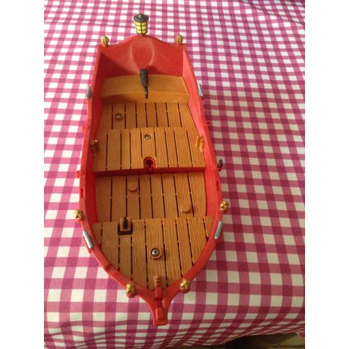 Lot Playmobil Coque De Bateau Pirate De Couleur Rouge