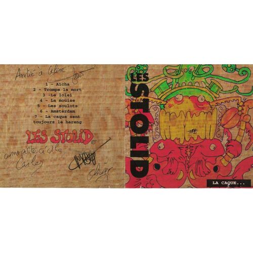 Les Stolid : La Caque. Cd Du Groupe Les Stolid ( Gwénaël, Carlos , Oivier, Maxence ) Produit Par L'association Rockwell. Josselin, Août 1996.