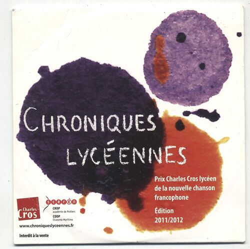 Prix Charles Cross Des Lyceens - Chroniques Lyceennes - 2011/2012