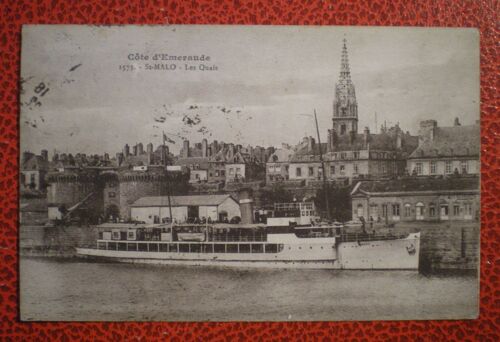 Saint-Malo (35) - Les Quais - Carte Postale Ancienne - Cpa