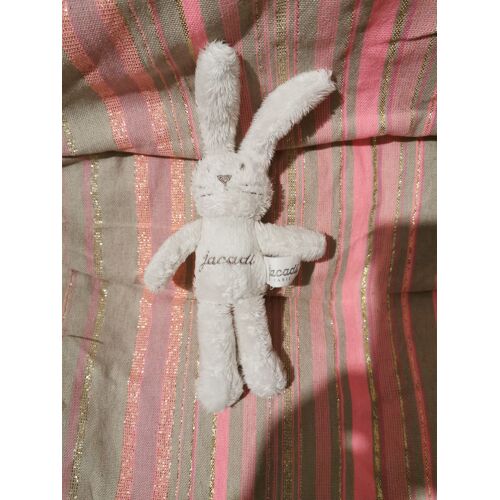 Petit Doudou Lapin Peluche Ecru Jacadi