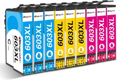 603Xl Multipack Compatible Avec Epson 603 603Xl Couleur Cartouches D'Encre, Pour Epson Expression Home Xp-2100 Xp-2105 Xp-2150 Xp-3100 Xp-3105 Xp-4100 Xp-4105 Workforce Wf-2810 Wf-[ENC940719]