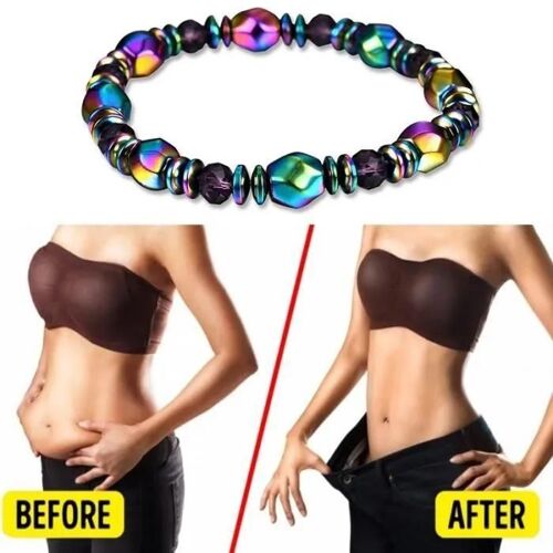 Bracelet - Hématite - Coloré - Magnétique - Santé - Perte De Poids