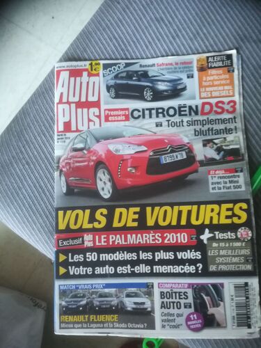 Auto Plus 1116 De 2010 Ds3 1.6 Thp Sport Chic,Opel Meriva 1.4 Twinport Gpl,Renault Fluence 1.5 Dci,Laguna 1.5 Dci,Skoda Octavia 1.6 Tdi,