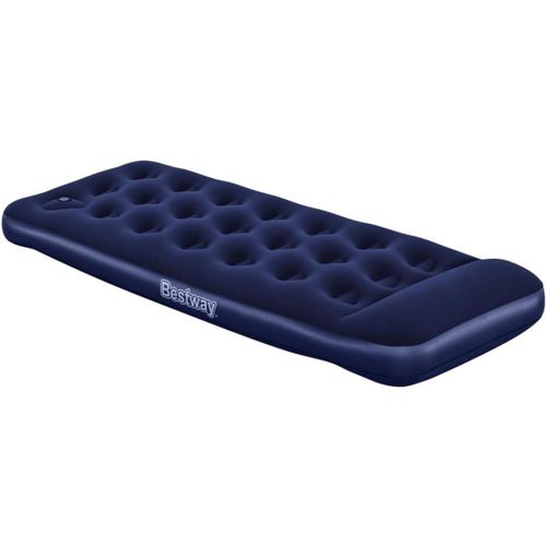 wagner-Matelas Gonflable Camping 1 Place 1,85 M X 76cm X 22cm Avec Pompe À Pied Intégrée,Bleu