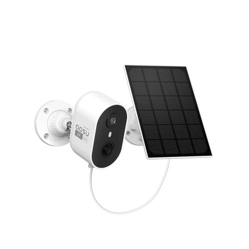 Aosu 2K Caméra Surveillance WiFi Exterieure sans Fil, 3MP Camera de Surveillance Extérieur avec Panneau Solaire Mobile pour Sécurité à Domicile, Suivi Automatique, Vision Nocturne Couleurs
