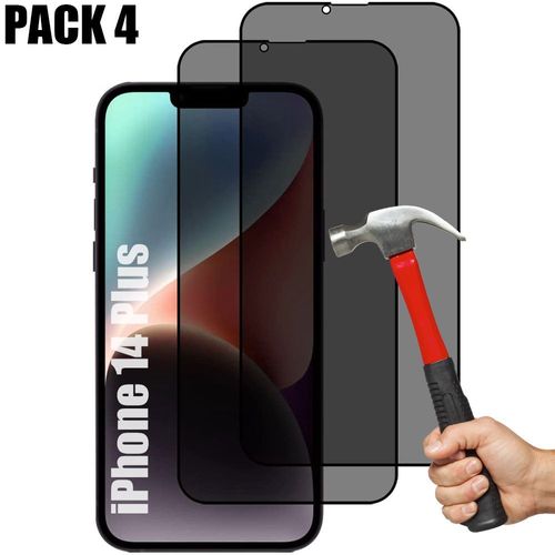 4 Pièces Verre Trempe Anti Espion Pour Iphone 14 Plus (6,7'')