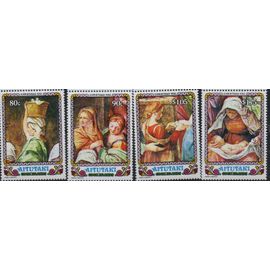 Aïtutaki ( Australie ) Timbres Noël 1992