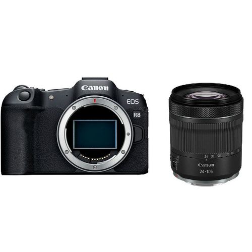 Appareil photo Canon EOS R8 + objectif RF 24-105mm f4-7.1 IS STM