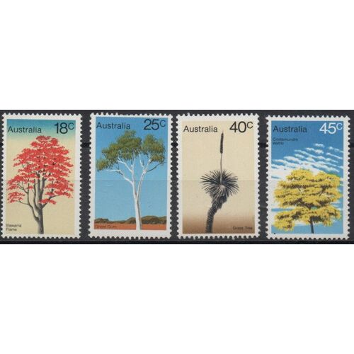 Australie Timbres Les Arbres 1978