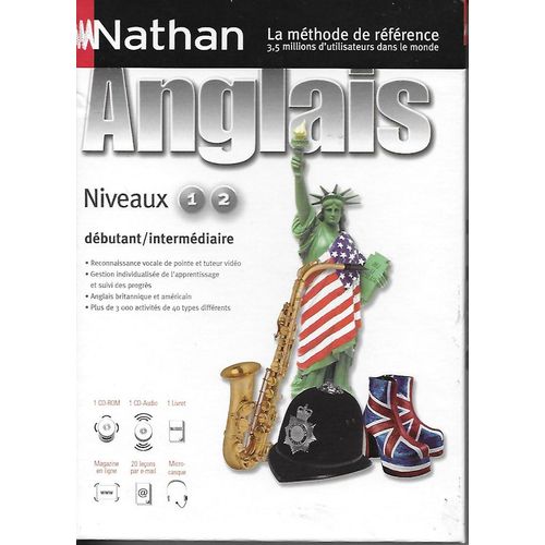 Nathan Anglais Niveaux 1 & 2 Débutant/Intermédiaire