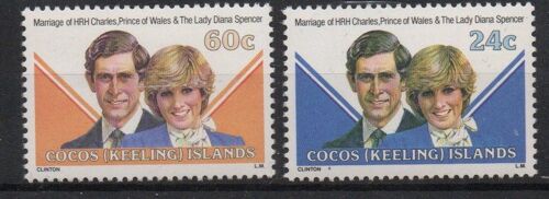 Iles Cocos ( Australie ) Timbres Mariage Du Prince Charles Et De Lady Diana 1981