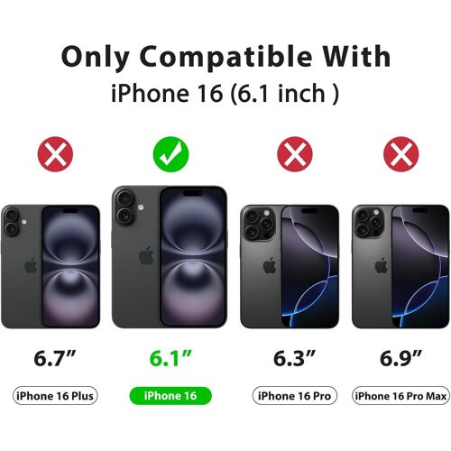 KALANKA-Coque magnétique pour iPhone 16, [compatible avec MagSafe] Protection contre les chutes, douce pour la peau, résistante aux chocs, translucide, mate pour iPhone 16 de 6,1"", rouge vin