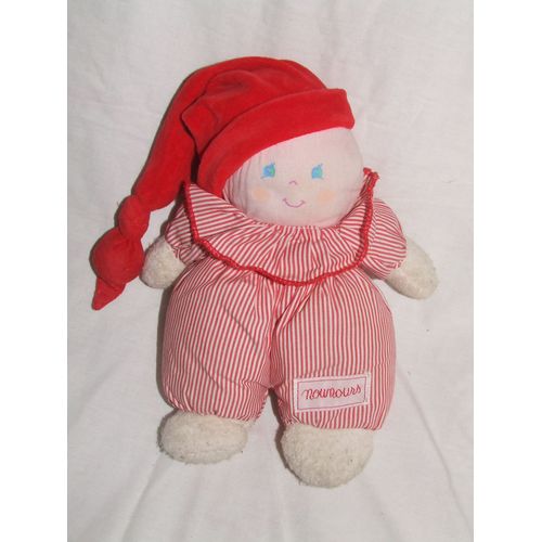 Poupee Rouge Nounours Grelot