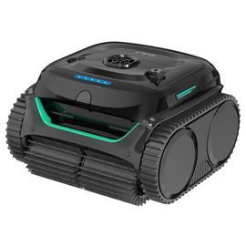 WYBOT C2 Aspirateur robot de piscine sans fil, nettoyage des parois et de la ligne de flottaison, double filtration, pour piscines creusées jusqu'à 1614 pi², noir et vert