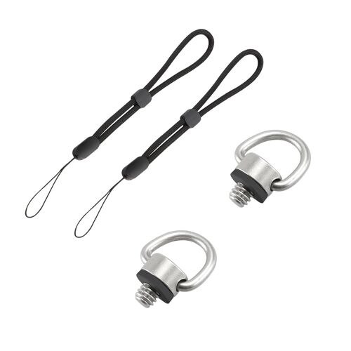 2 Pièces 1/4"" Vis Appareil Photo,Adaptateur à Vis pour Sangle de Caméra Anneau en D,Vis de Montage de Caméra,Accessoires Vis de Fixation pour Trépieds,Monopods,Bâtons de Selfie(Q757)