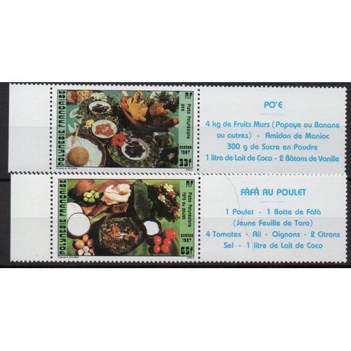 Polynésie Française Timbres Recettes Locales