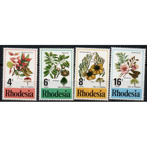 Rhodesie ( Zimbabwe ) Timbres Les Fleurs Et Fruits