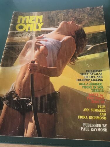 Men Only Vol 40 No 7 Telly Savalas Ann Summers Fiona Richmond 