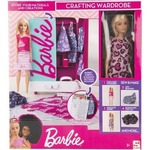 Garde-Robe Artisanale Barbie - Sambro - Modèle Avec Accessoires - Pour Enfants À Partir De 8 Ans