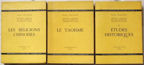 Mélanges Posthumes Sur Les Religions Et L'histoire De La Chine. Vol. 1, 2 & 3. Les Religions Chinoises. Le Taoïsme. Etudes Historiques