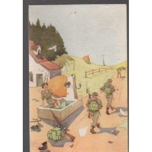 Carte Postale Annee 1961 Humour Militaire Belge Illustree Par J. Maezelle - Ecrite Et Timbree - Cachet D'obliteration- Flamme Postale