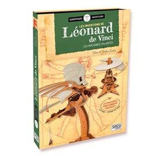 Les Inventions De Léonard De Vinci - Les Machines Volantes Livre + 2 Maquettes - Chiara Covolan