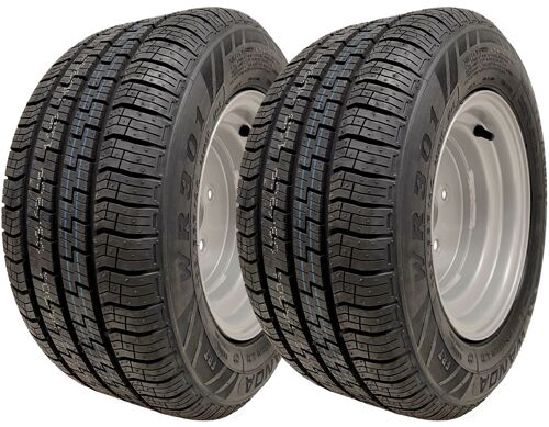 195/55R10C Wanda WR301 Trailer Wheels 4 x 100 PCD High Speed 750kgs (Set of 2)