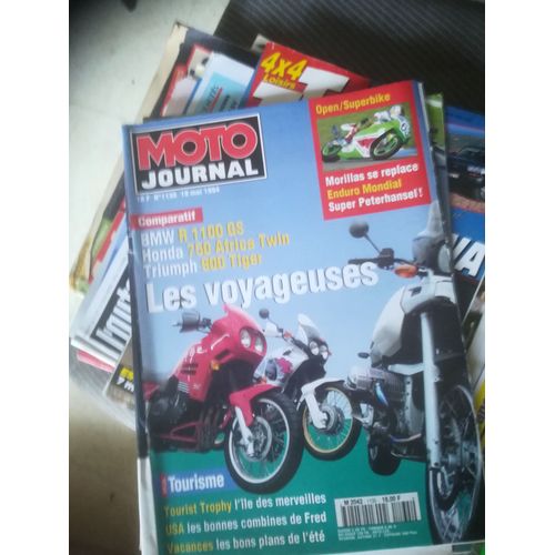 Moto Journal 1135 De 1994 Bmw R1100gs,Honda 750 Africa Twin,Triumph 900 Tiger