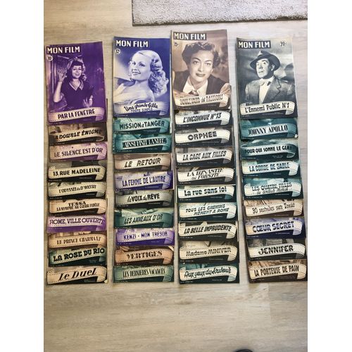 Lot De 39 Revues Cinéma "Mon Film" En Date Du 31 Juillet 1946 Au 24 Mars 1954.